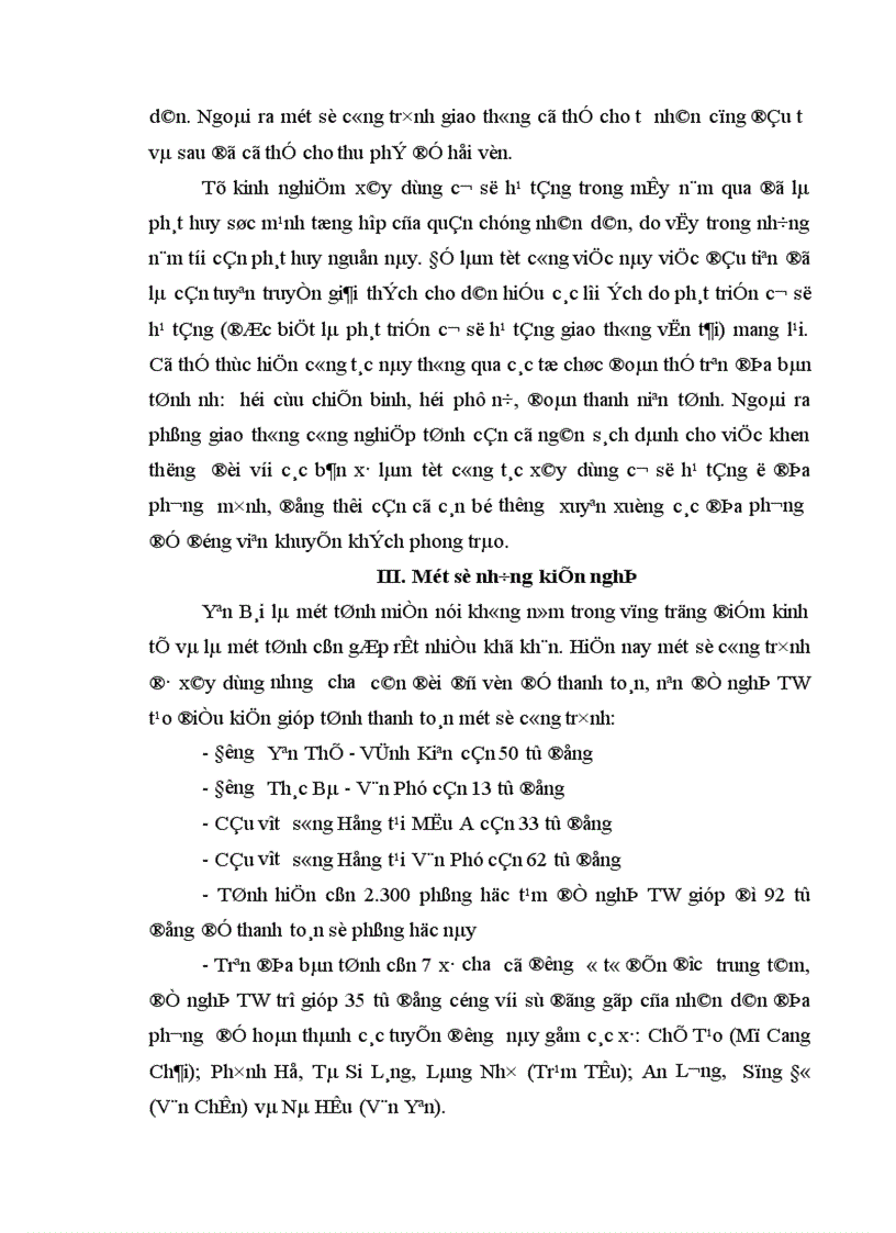 image for page Một số giải pháp nhằm bảo đảm vốn đầu tư cho phát triển kinh tế xã hội trên địa bàn tỉnh Yên Bái thời kỳ 2006 2010