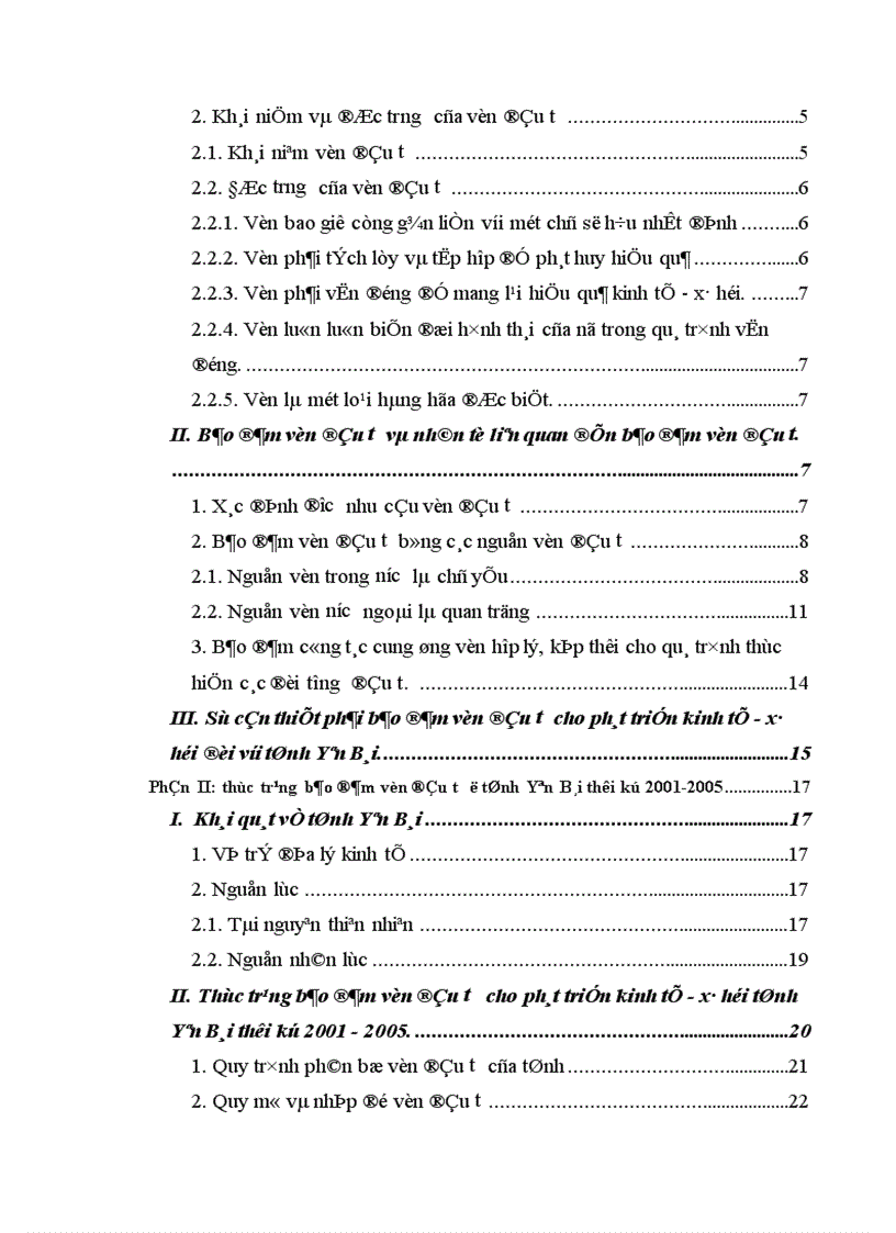 image for page Một số giải pháp nhằm bảo đảm vốn đầu tư cho phát triển kinh tế xã hội trên địa bàn tỉnh Yên Bái thời kỳ 2006 2010