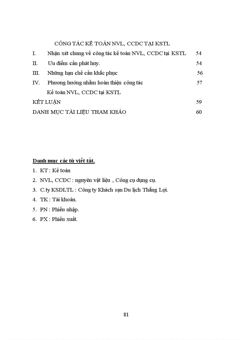 image for page Kế toán nguyên vật liệu công cụ dụng cụ tại Công ty Khách Sạn Du Lịch Thắng Lợi