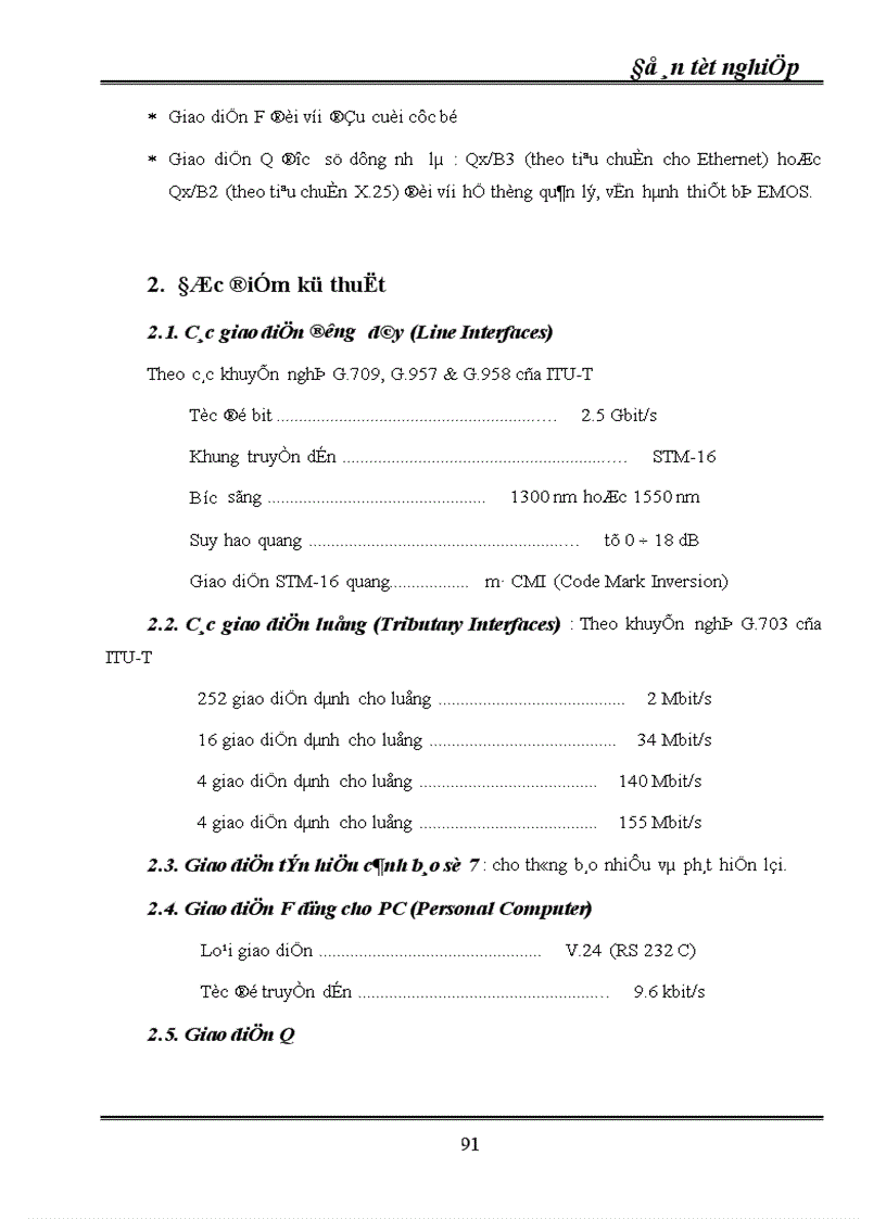 image for page Kỹ thuật truyền dẫn đồng bộ SDH ứng dụng kỹ thuật truyền dẫn SDH vào mạng cáp quang Hà Nội 1