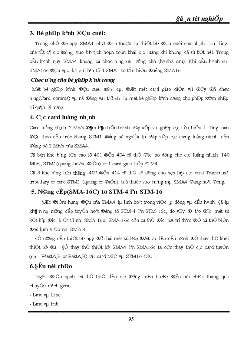 image for page Kỹ thuật truyền dẫn đồng bộ SDH ứng dụng kỹ thuật truyền dẫn SDH vào mạng cáp quang Hà Nội 1