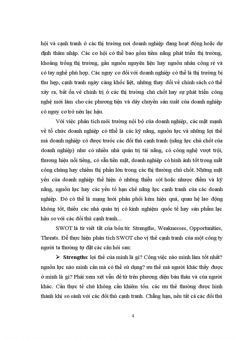 image for page Sử dụng Phân tích SWOT đối với VIETTEL