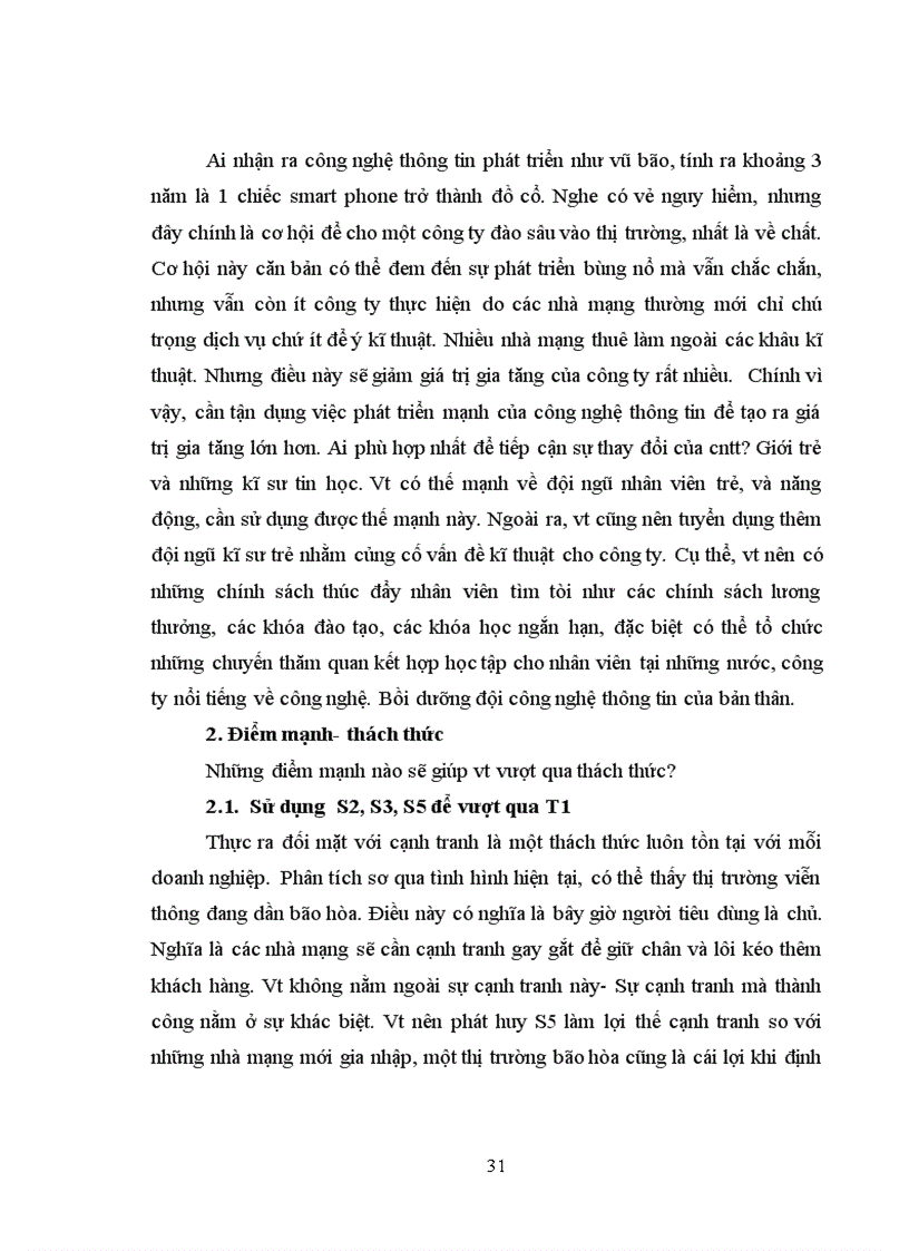 image for page Sử dụng Phân tích SWOT đối với VIETTEL