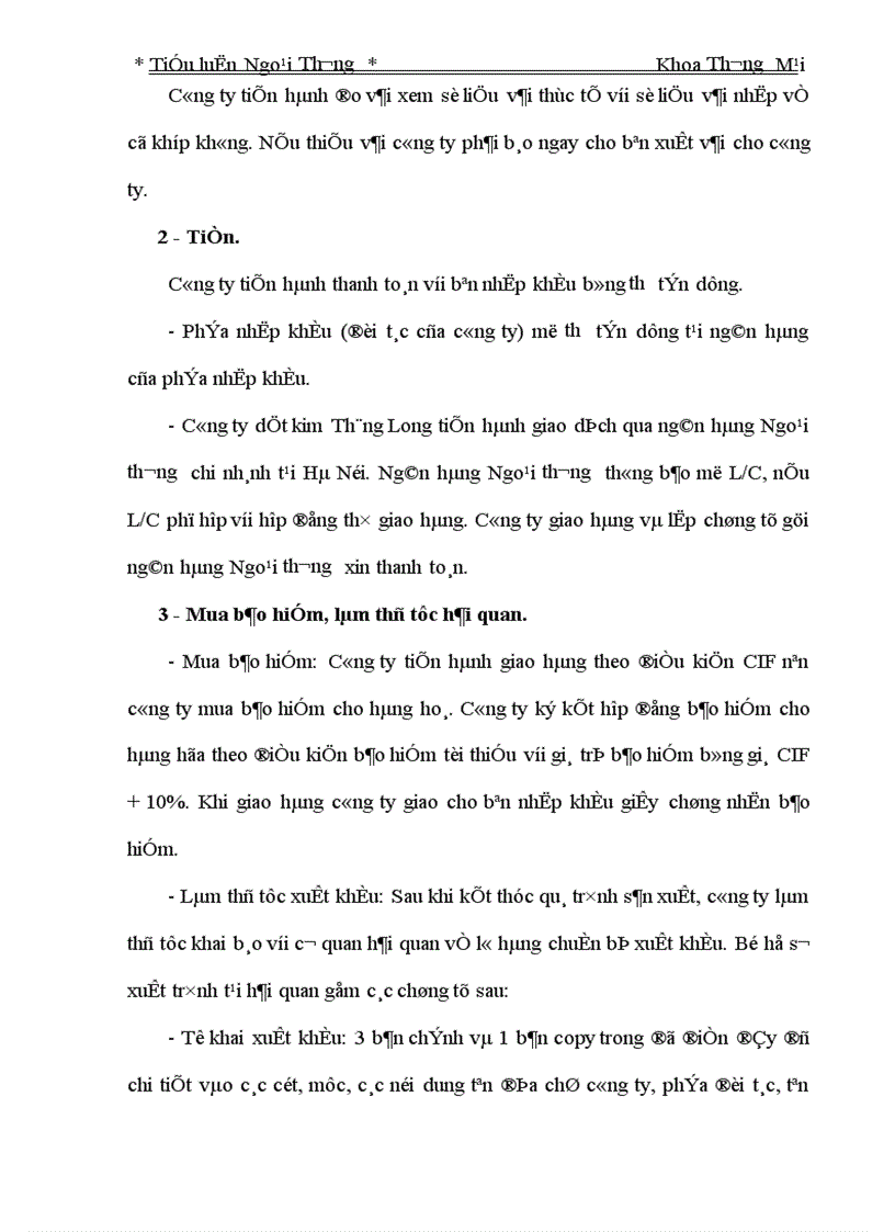 image for page Quá trình thực hiện hợp đồng xuất khẩu những vấn đề phát sinh và giải pháp thực hiện