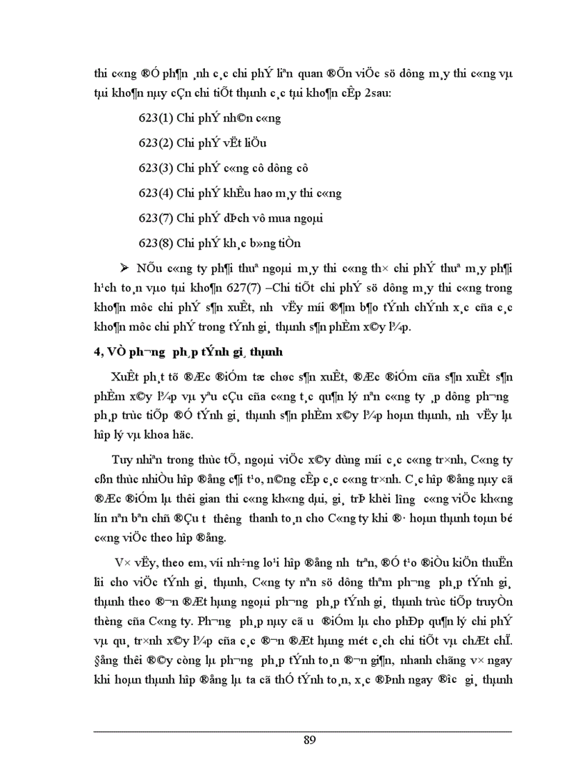 image for page Tổ chức hạch toán chi phí sản xuất và tính giá thành sản phẩm tại Công ty xây dựng Sông Đà II 1