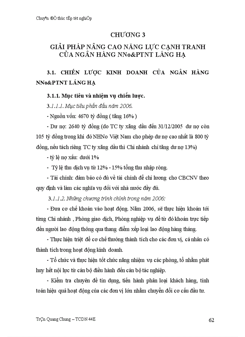 image for page Nâng cao hiệu quả cạnh tranh của Ngân hàng Nông nghiệp và Phát triển Nông thôn Láng Hạ