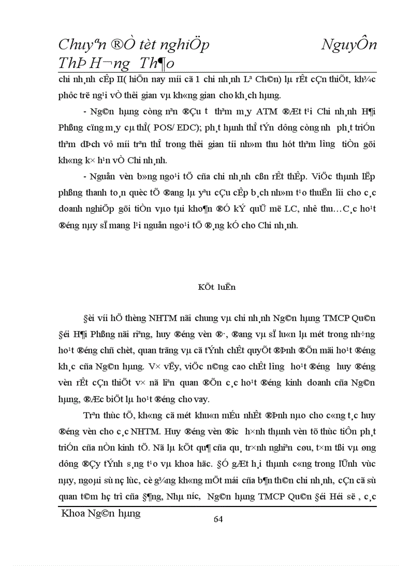 image for page Hoạt động huy động vốn tại Ngân hàng Thương mại Cổ phần Quân đội chi nhánh Hải Phòng thực trạng và giải pháp 1