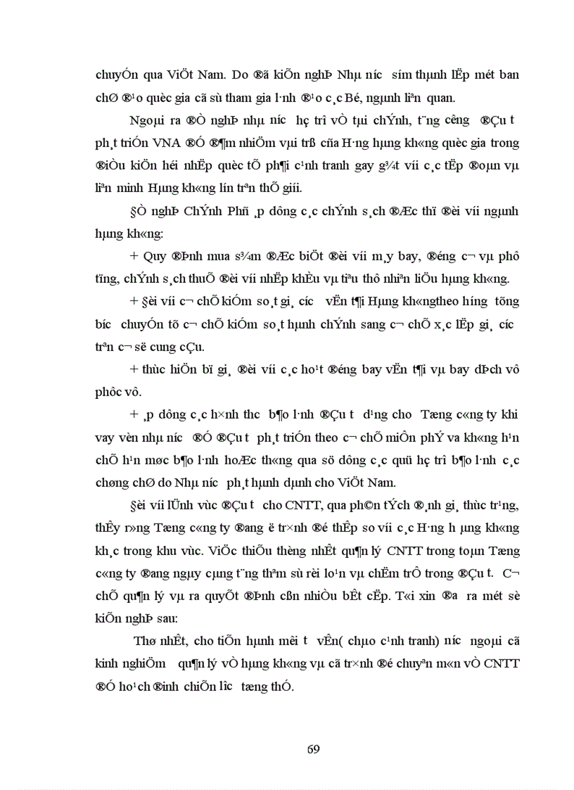 image for page Đầu tư phát triển vào vực công nghệ thông tin ở Tổng công ty hàng không Việt Nam Thực trạng và giải pháp