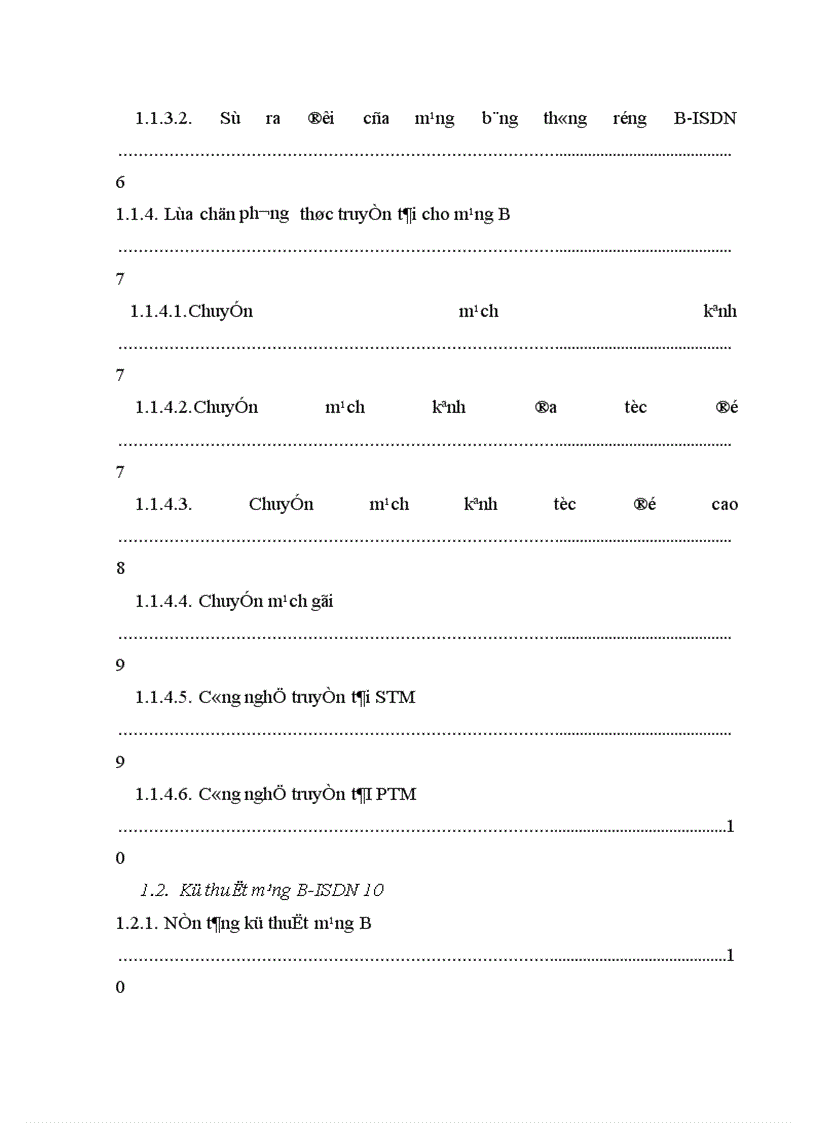 image for page Kỹ thuật liên kết mạng trong B ISDN