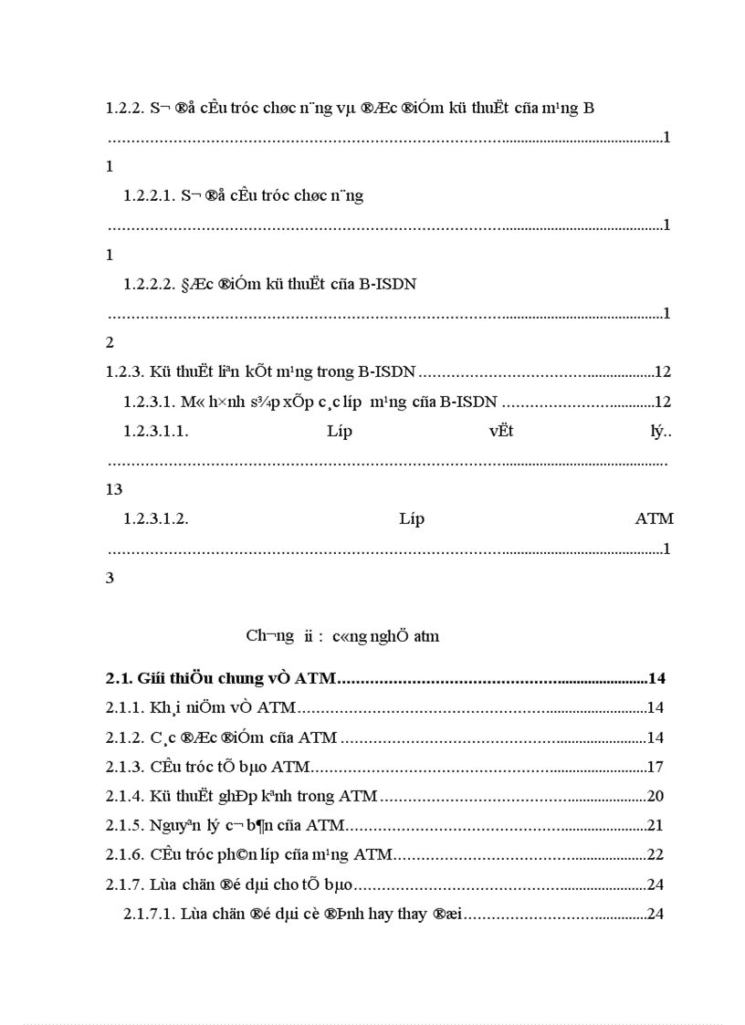 image for page Kỹ thuật liên kết mạng trong B ISDN