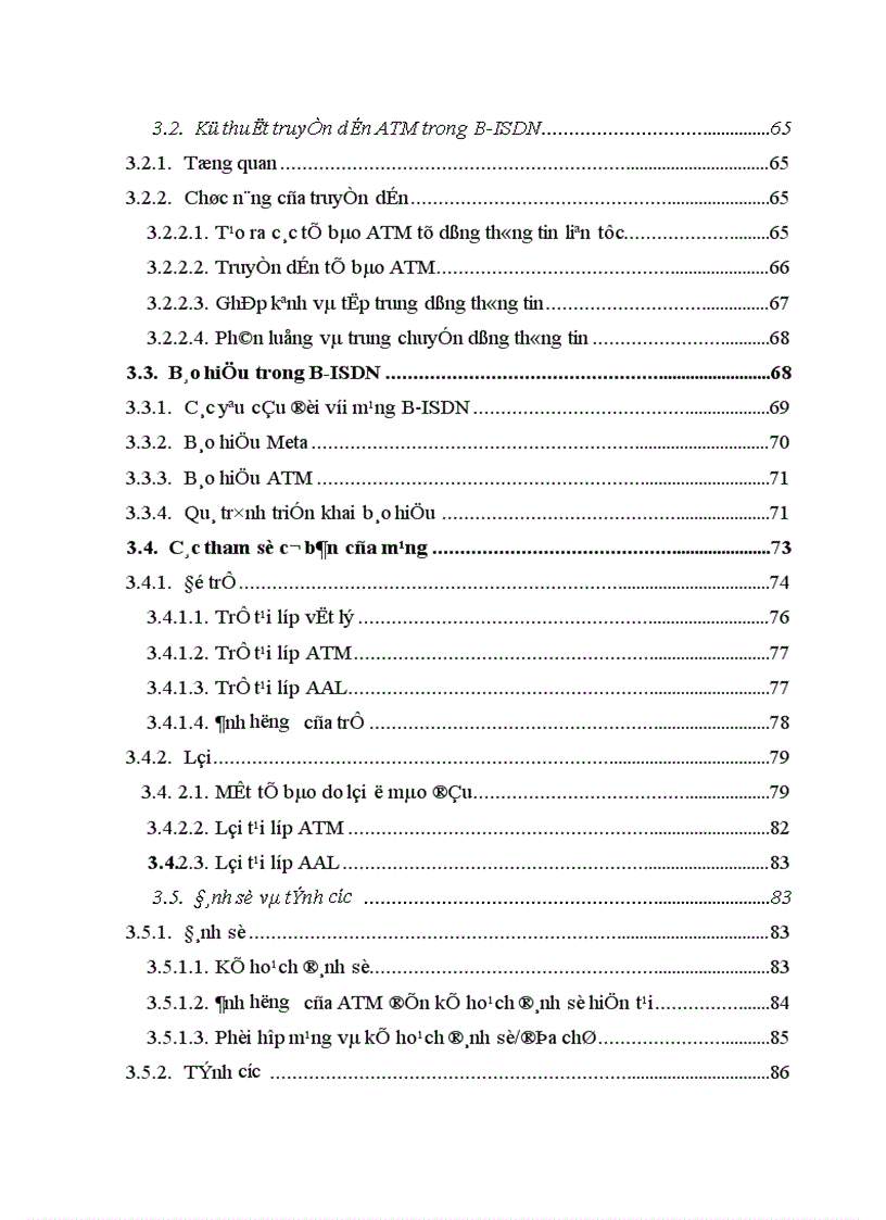 image for page Kỹ thuật liên kết mạng trong B ISDN