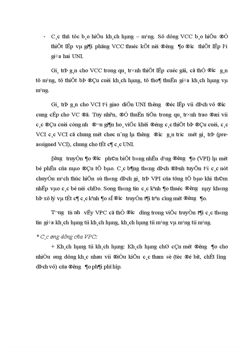 image for page Kỹ thuật liên kết mạng trong B ISDN