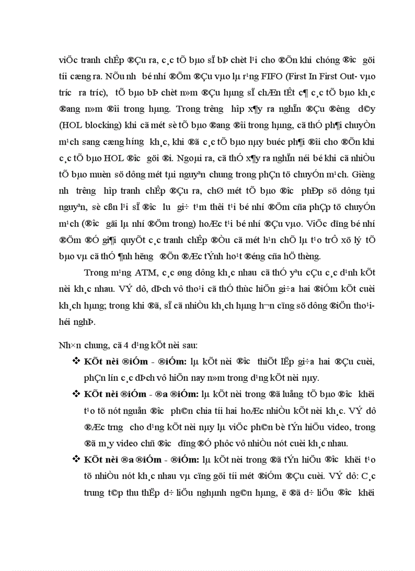 image for page Kỹ thuật liên kết mạng trong B ISDN