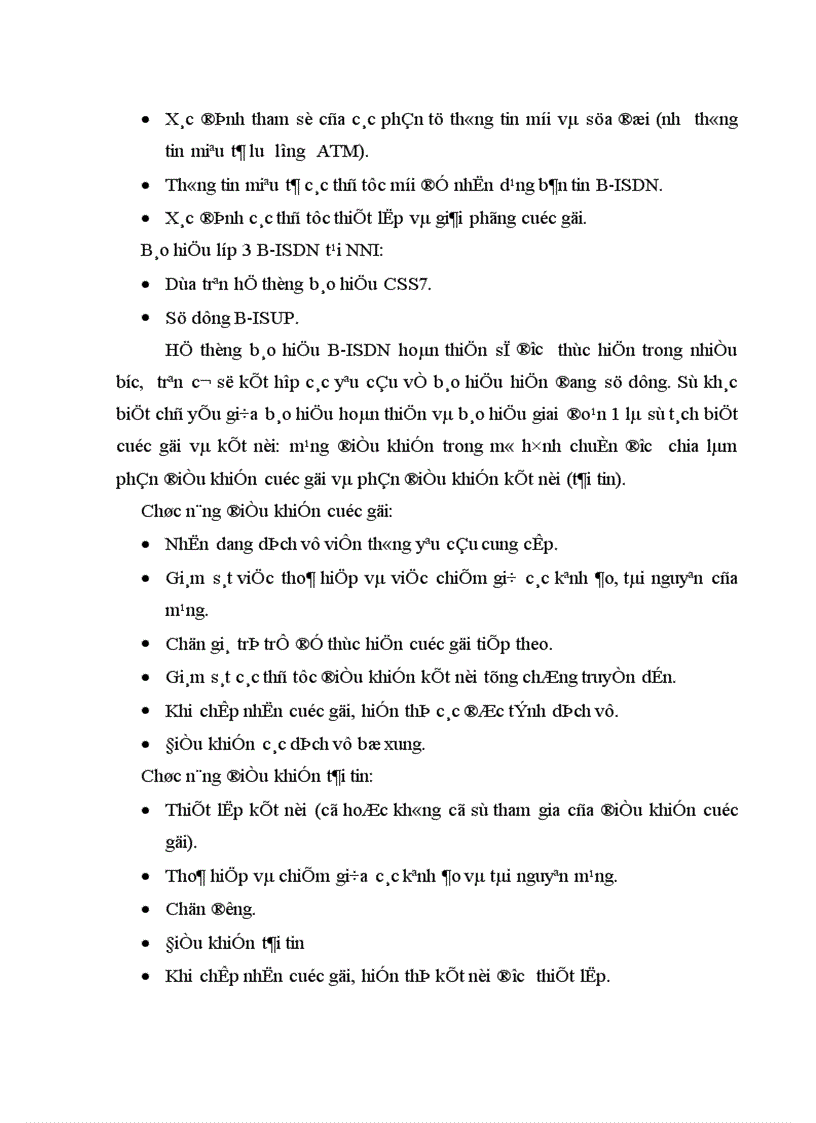 image for page Kỹ thuật liên kết mạng trong B ISDN