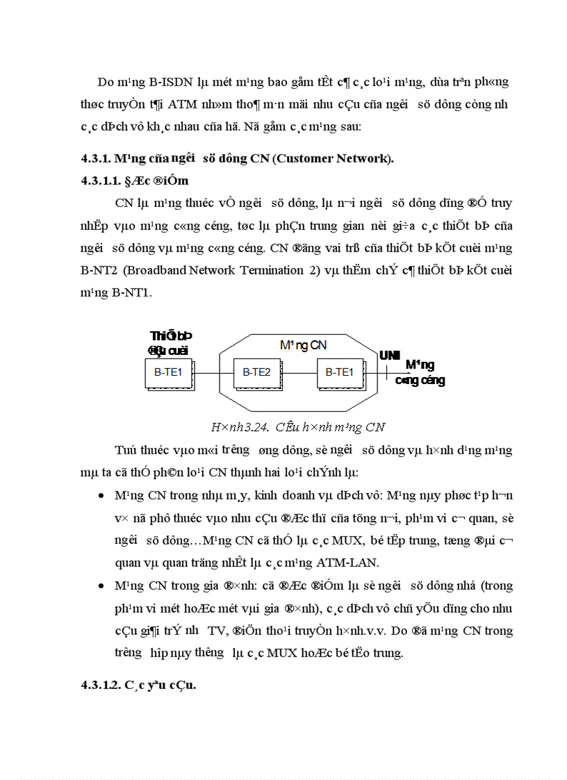 image for page Kỹ thuật liên kết mạng trong B ISDN