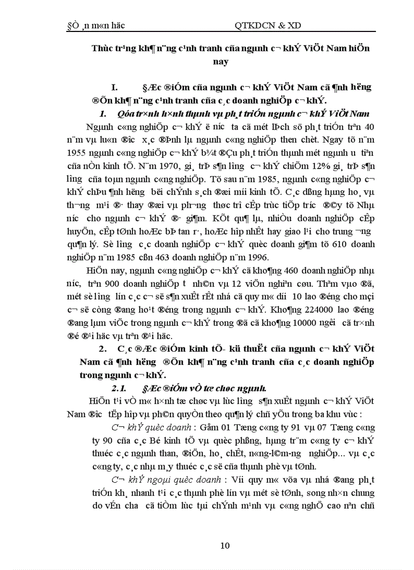 image for page Một số giải pháp nhằm nâng cao khả năng cạnh tranh của ngành cơ khí Việt Nam 1