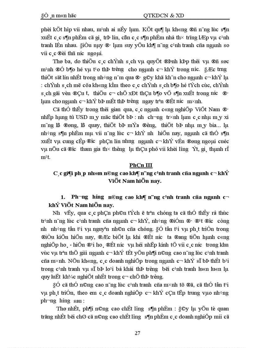 image for page Một số giải pháp nhằm nâng cao khả năng cạnh tranh của ngành cơ khí Việt Nam 1