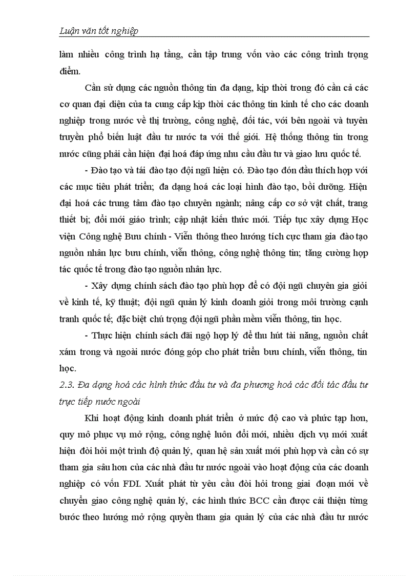 image for page Một số giải pháp nâng cao khả năng thu hút đầu tư trực tiếp nước ngoài vào Bưu chính Viễn thông Việt Nam
