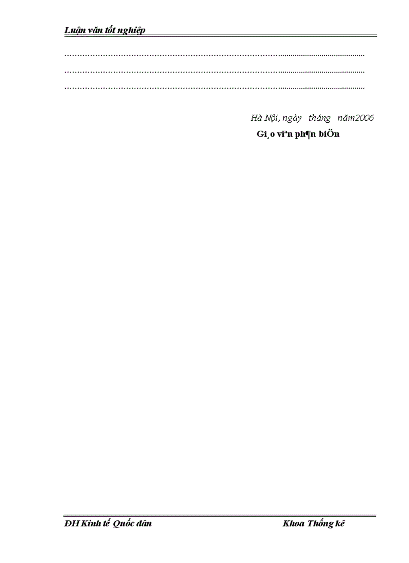 image for page Vận dụng một số phương pháp thống kê để phân tích tình hình phát triển công nghiệp trên địa bàn Hà Tây thời kỳ 2000 2005 và dự đoán đến năm 2007