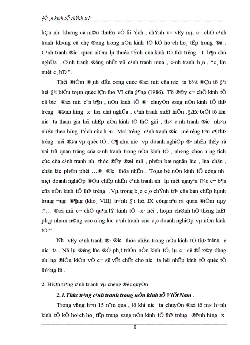 image for page cạnh tranh trong nền kinh tế thị trường định hướng xã hội chủ nghĩa ở Việt Nam 1