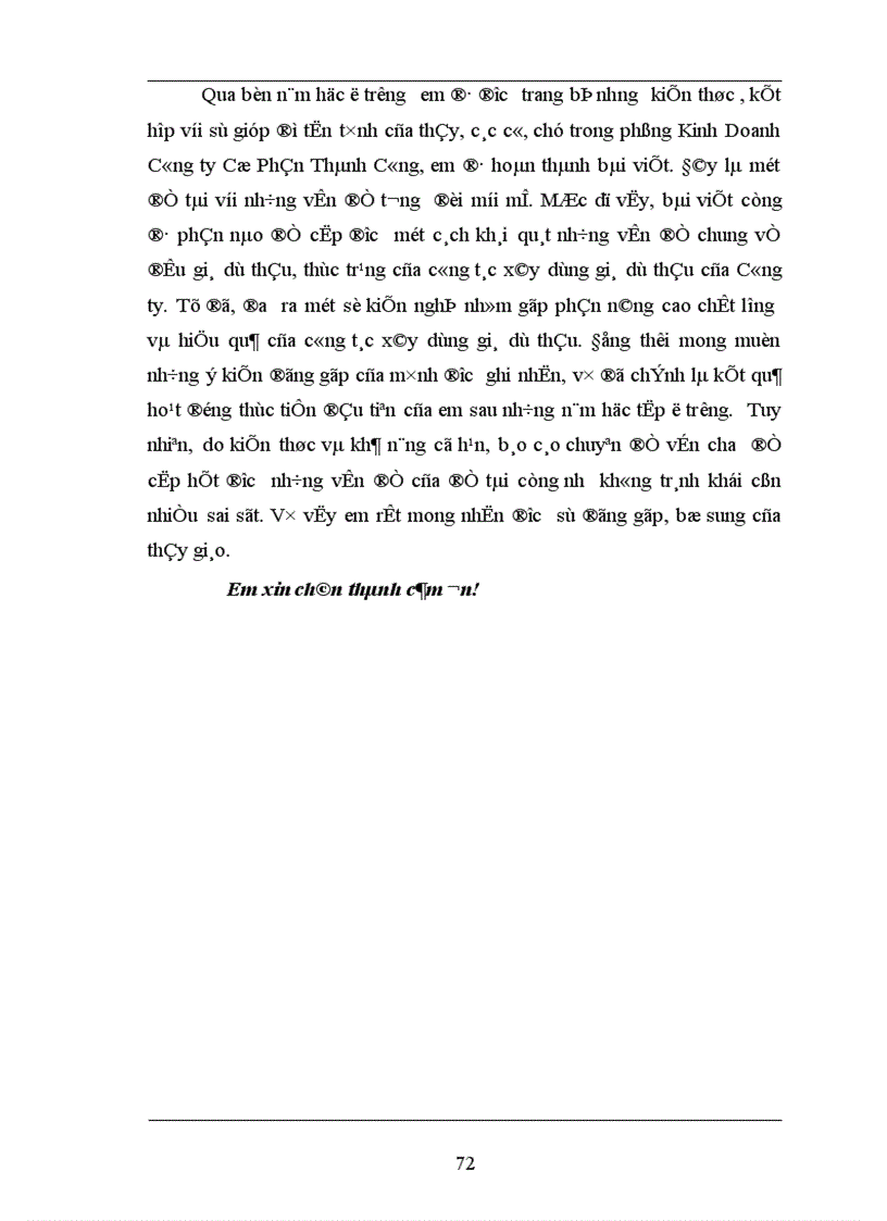 image for page Hoàn thiện việc lập giá dự thầu của Công ty cổ phần Thành Công 1