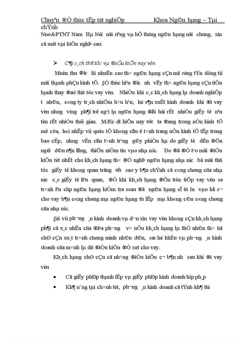 image for page Nâng cao chât lượng cho vay đối với doanh nghiệp vừa và nhỏ tại ngân hàng nông nghiệp và phát triển nông thôn Nam Hà Nội 1