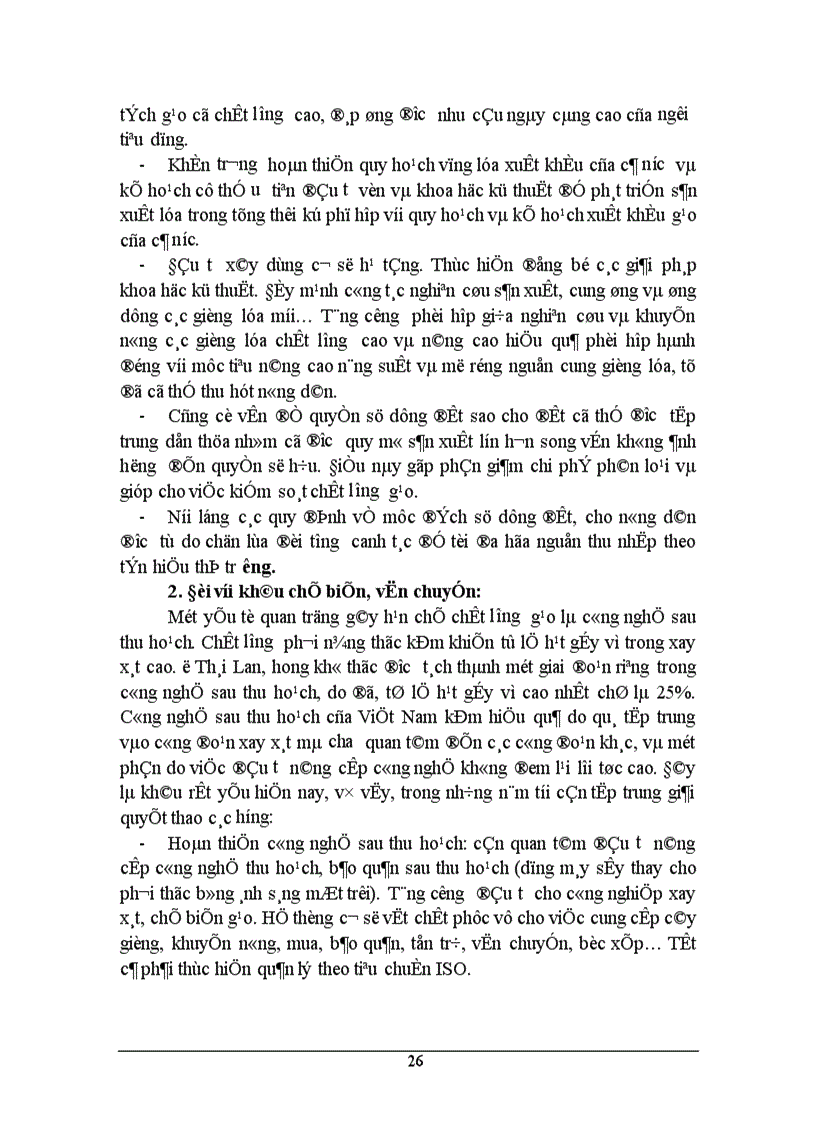 image for page Thực trạng sản xuất và biện pháp đẩy mạnh xuất khẩu gạo ra thị trường thế giới 1
