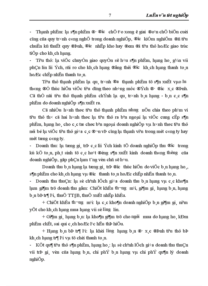 image for page Hoàn thiện hạch toán tiêu thụ thành phẩm và xác định kết quả kinh doanh tại công ty Cổ phần liên hợp thực phẩm Hà Tây 1