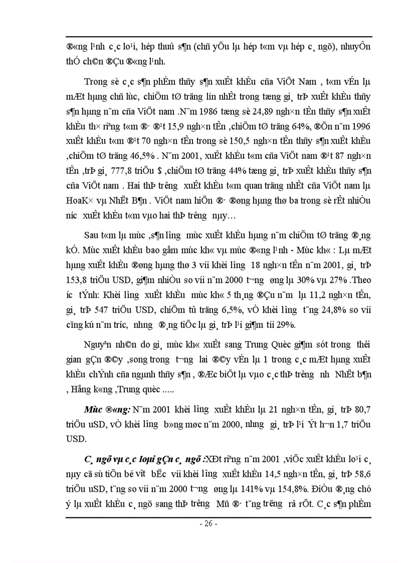 image for page Thực trạng xuất khẩu thủy sản ở việt nam