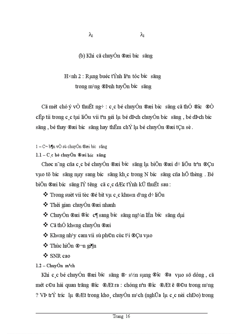 image for page Phân loại và ứng dụng bài toán RWA trong phân bổ và quản lý lightpath