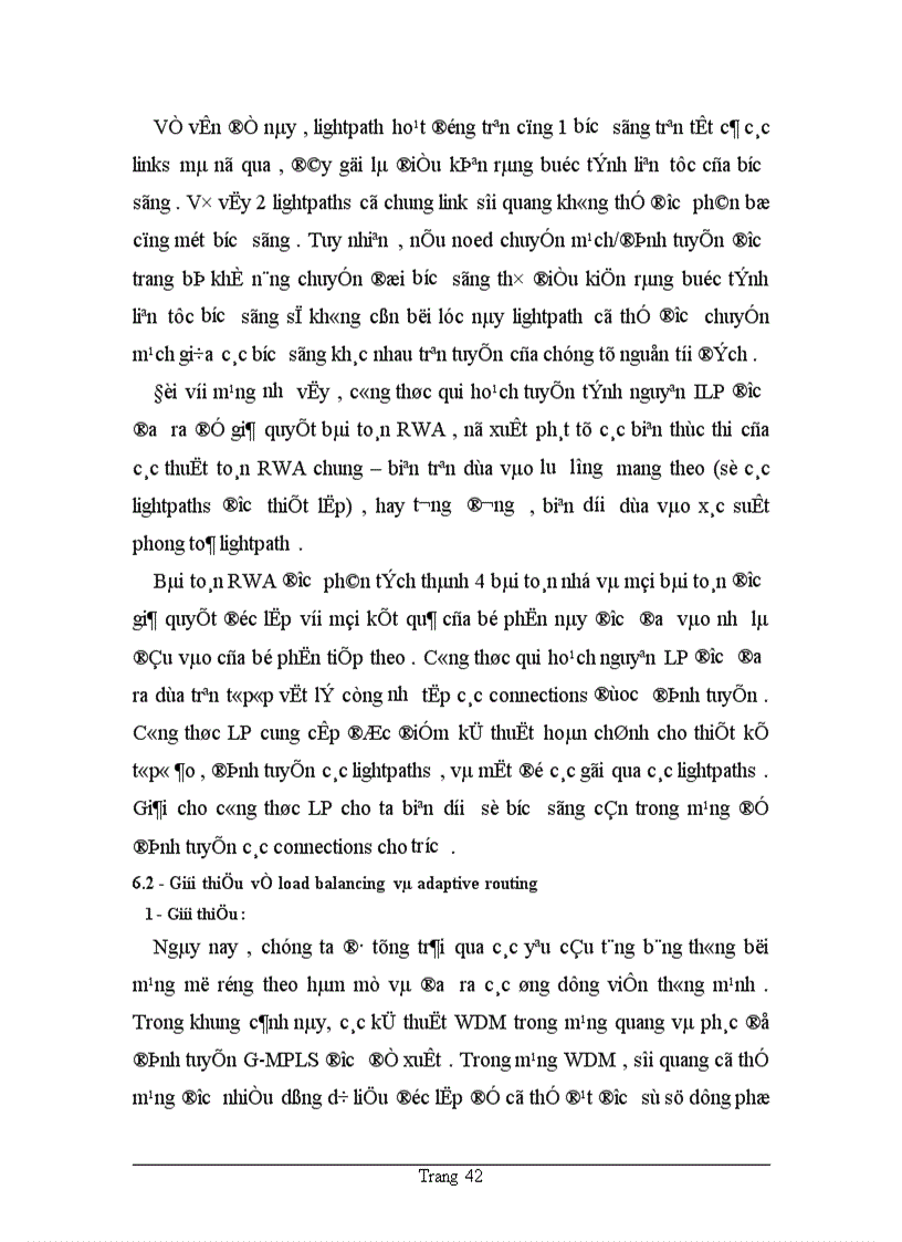 image for page Phân loại và ứng dụng bài toán RWA trong phân bổ và quản lý lightpath