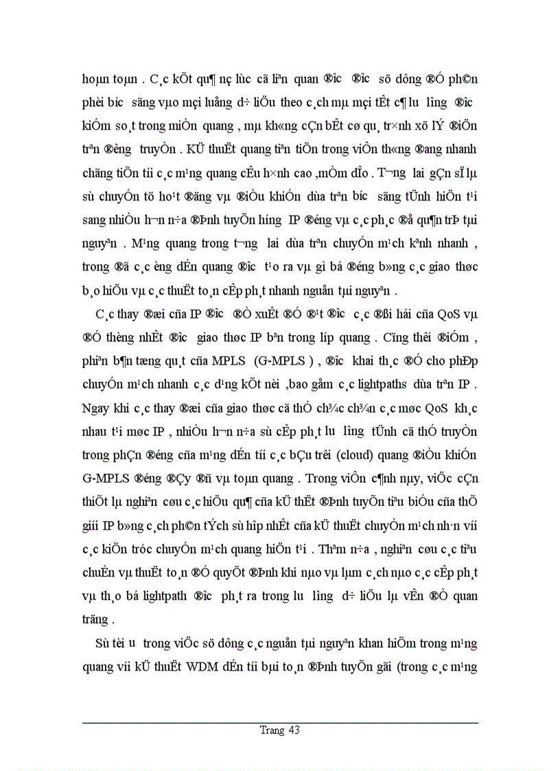 image for page Phân loại và ứng dụng bài toán RWA trong phân bổ và quản lý lightpath