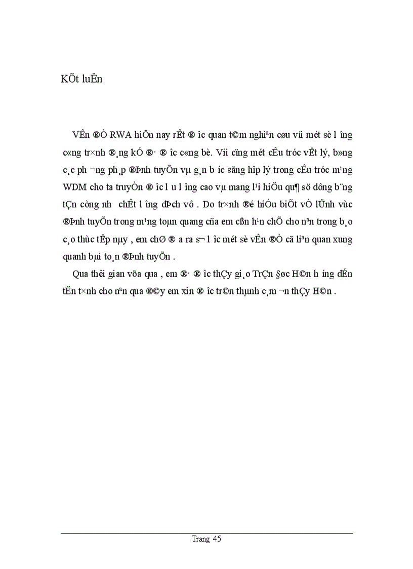 image for page Phân loại và ứng dụng bài toán RWA trong phân bổ và quản lý lightpath