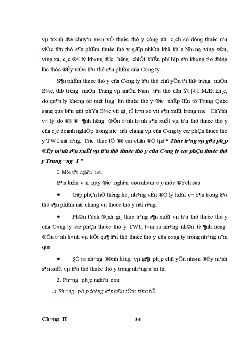 image for page Thực trạng và giải pháp đẩy mạnh sản xuất và tiêu thụ thuốc thú y của Công ty cổ phần thuốc thú y Trung ương I 1