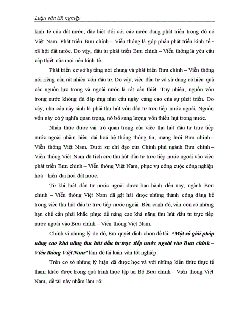 image for page Một số giải pháp nâng cao khả năng thu hút đầu tư trực tiếp nước ngoài vào Bưu chính Viễn thông Việt Nam