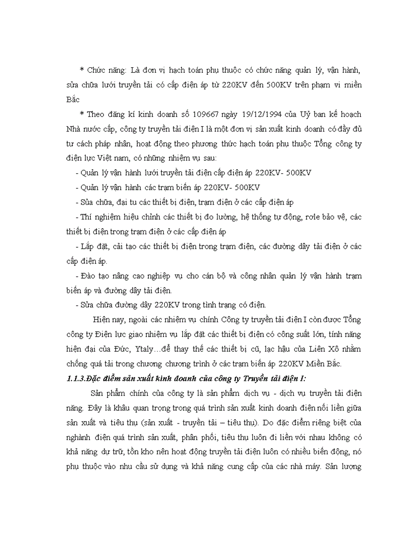 image for page Thực trạng và giải pháp nâng cao hiệu quả công tác tổ chức đấu thầu tại công ty Truyền tải điện I 1
