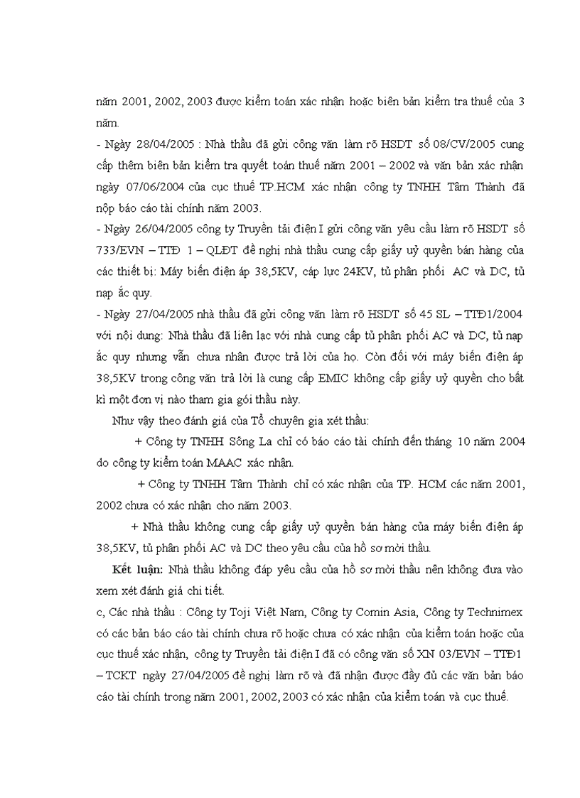 image for page Thực trạng và giải pháp nâng cao hiệu quả công tác tổ chức đấu thầu tại công ty Truyền tải điện I 1