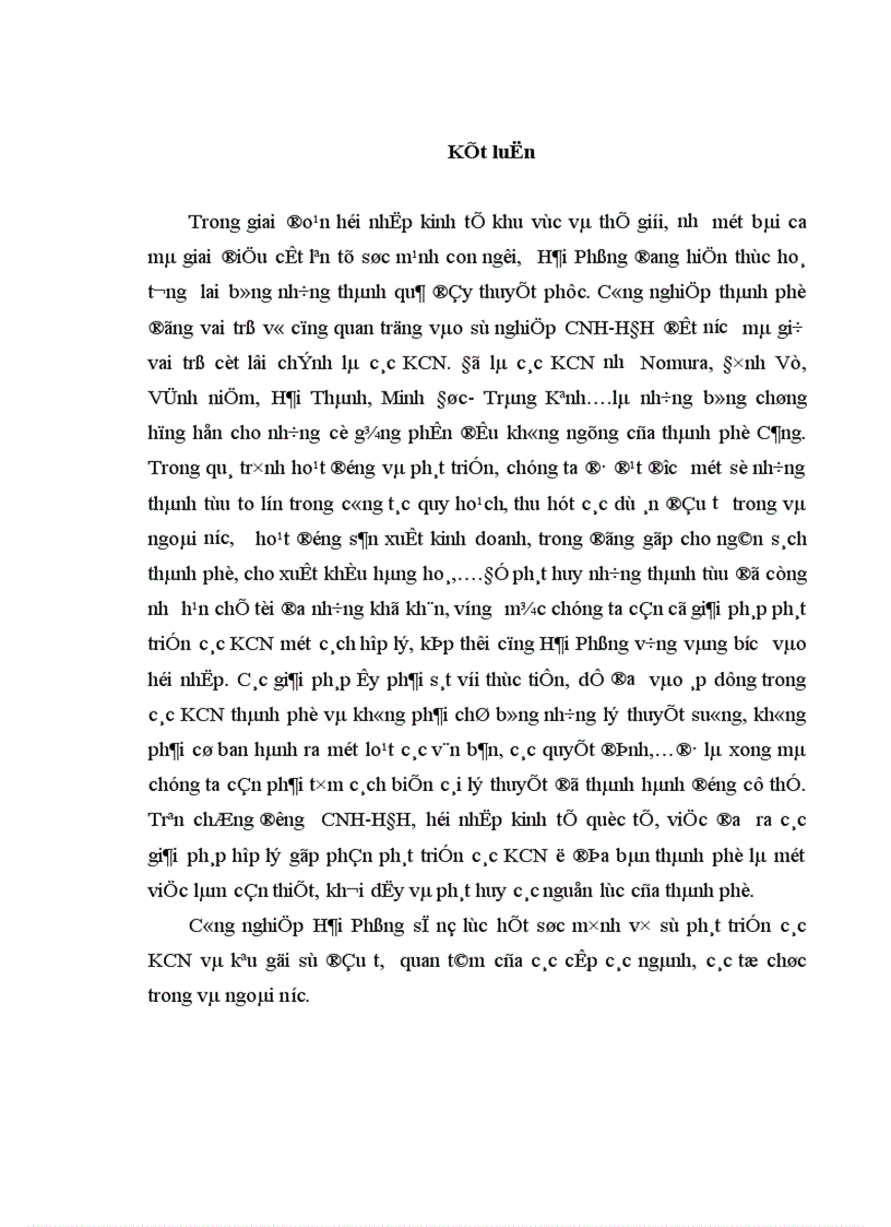 image for page Giải pháp phát triển các KCN ở thành phố Hải Phòng trong điều kiện hội nhập kinh tế quốc tế