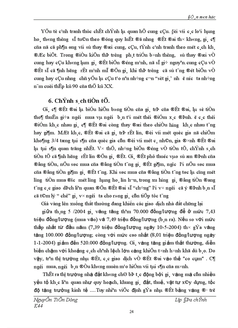image for page Những nhân tố ảnh hưởng đến giá quyền sử dụng đất Liên hệ với thị trường bất động sản ở Việt Nam