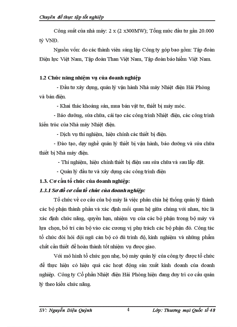 image for page Hoạt động nhập khẩu cuả nguyên vật liệu và thiết bị phục vụ sản xuất của cụng ty cổ phần Nhiệt điện Hải Phũng