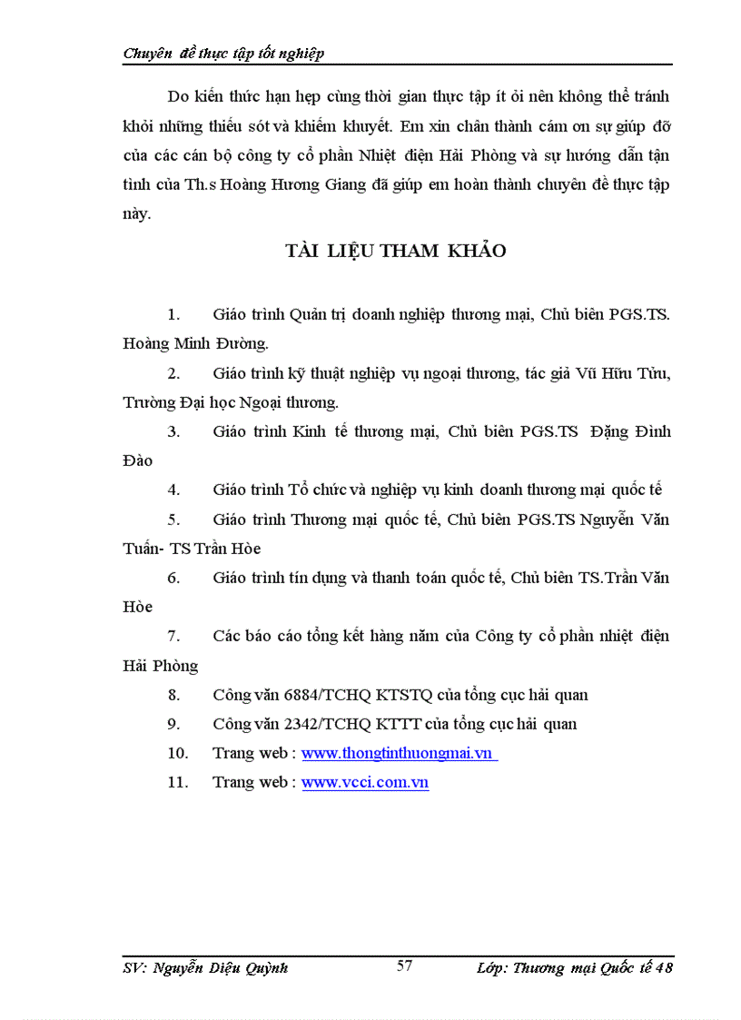 image for page Hoạt động nhập khẩu cuả nguyên vật liệu và thiết bị phục vụ sản xuất của cụng ty cổ phần Nhiệt điện Hải Phũng