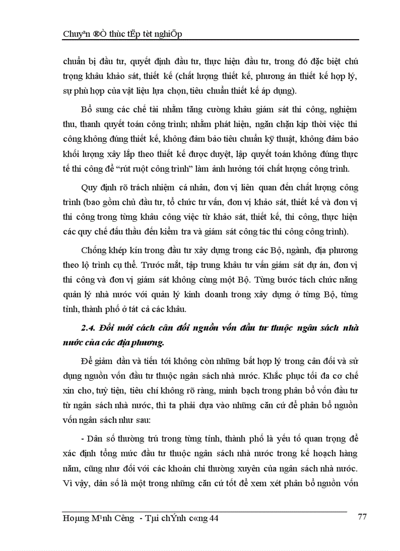 image for page Giải pháp nâng cao hiệu quả sử dụng vốn đầu tư cho dự án từ nguồn ngân sách nhà nước