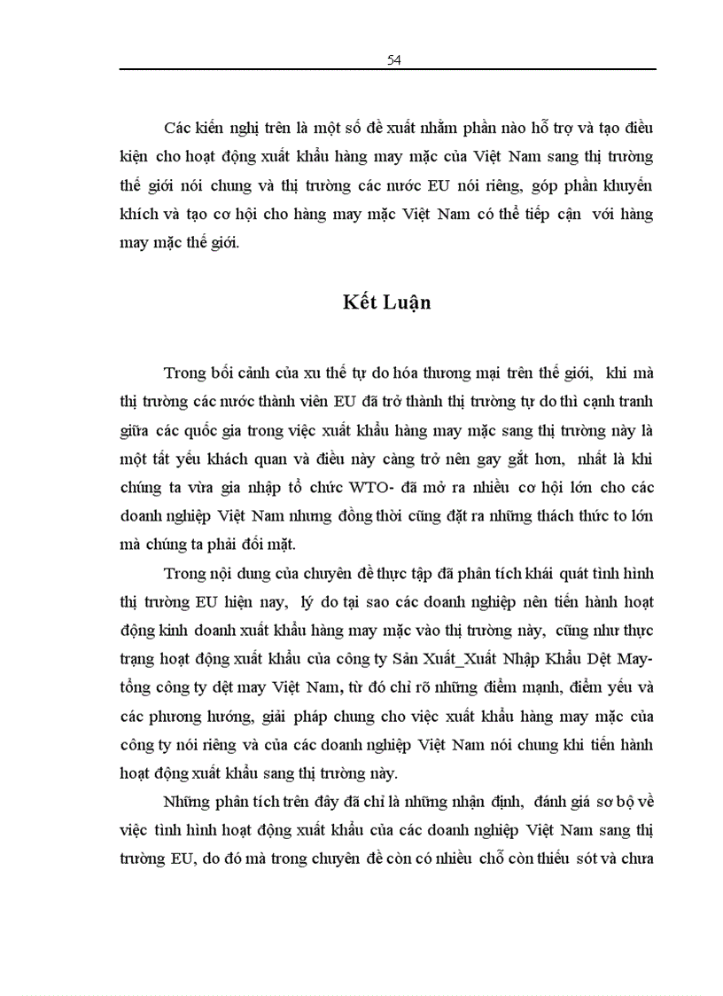image for page Các giải pháp đẩy mạnh hoạt động xuất khẩu hàng may mặc của công ty Sản Xuất Xuất Nhập Khẩu Dệt May sang thị trường EU