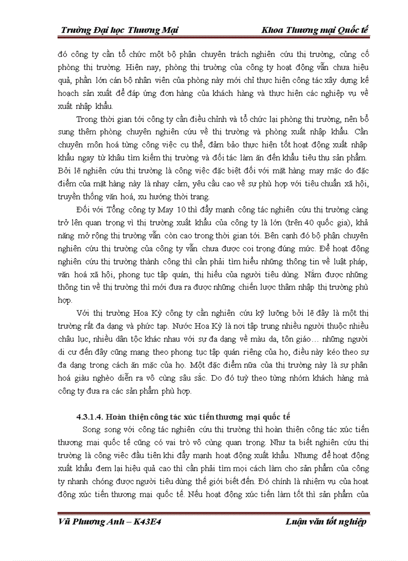 image for page Giải pháp đẩy mạnh xuất khẩu mặt hàng áo sơ mi của Tổng công ty May 10 Công ty cổ phần sang thị trường Hoa Kỳ 1