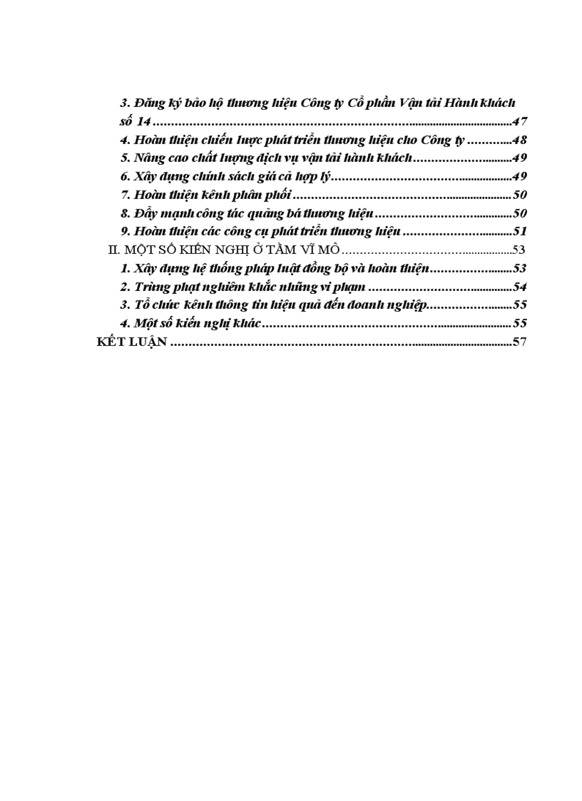 image for page Hoàn thiện và quản lý thương hiệu Công ty Cổ phần Vận tải Hành khách số 14