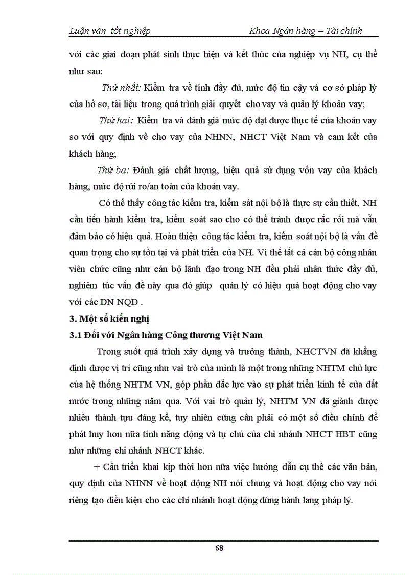 image for page Mở rộng hoạt động cho vay đối với doanh nghiệp ngoài quốc doanh tại chi nhánh ngân hàng công thương Hai Bà Trưng