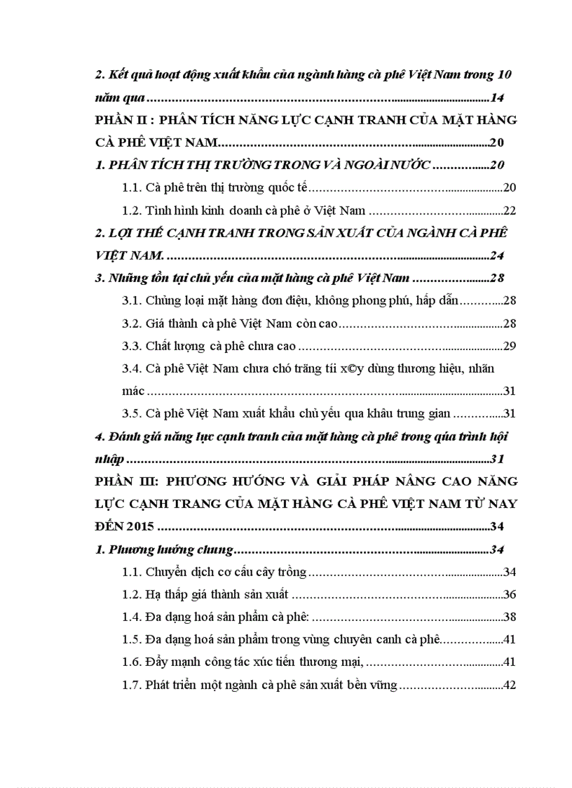 image for page Các giải pháp nhằm nâng cao năng lực cạnh tranh của mặt hàng cà phê Việt Nam