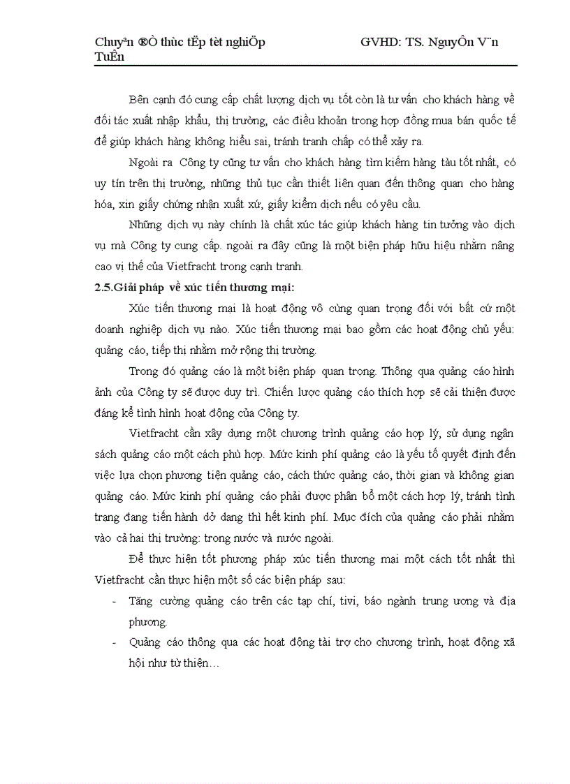 image for page Những giải pháp nhằm nâng cao hoạt động giao nhận hàng hóa bằng đường biển tại Công ty cổ phần vận tải và thuê tàu Vietfracht