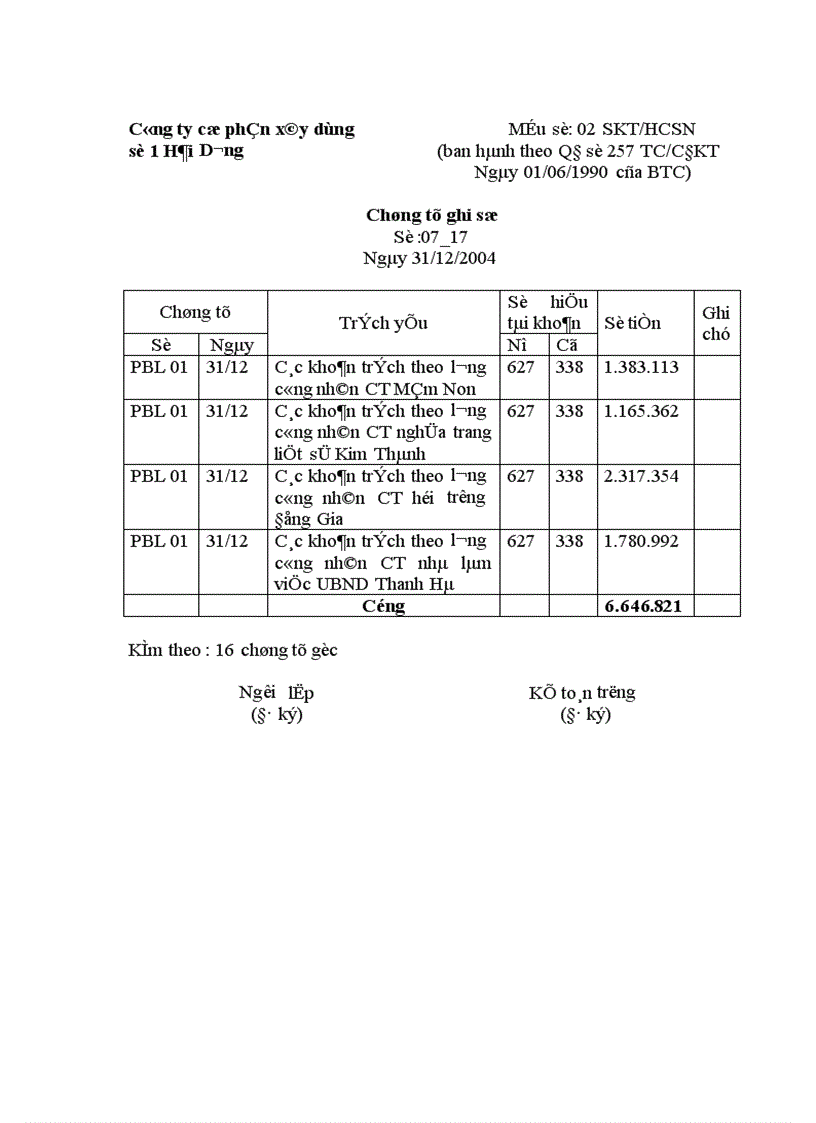 image for page Kế toán tập hợp chi phí sản xuất và tính giá thành sản phẩm xây lắp tại công ty cổ phần xây dựng số 1 Hải Dương 1