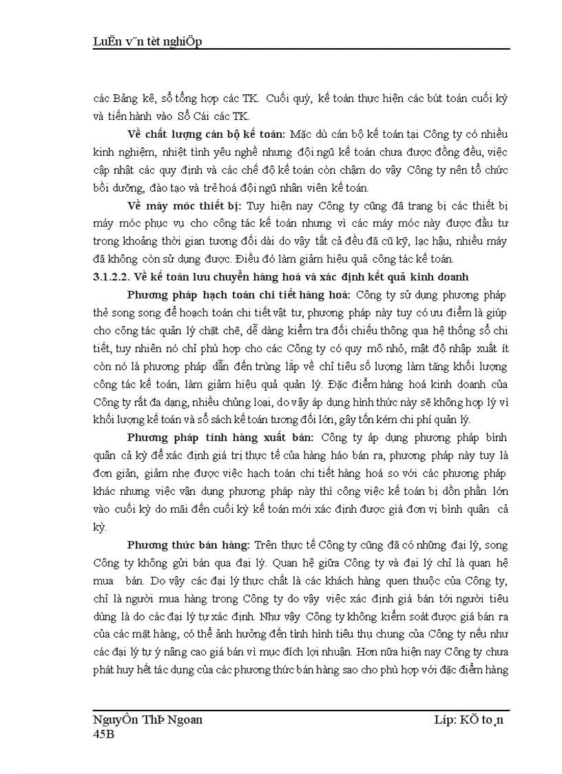 image for page Hoàn thiện kế toán lưu chuyển hàng hoá và xác định kết quả kinh doanh tại Công ty thực phẩm Miền Bắc 1